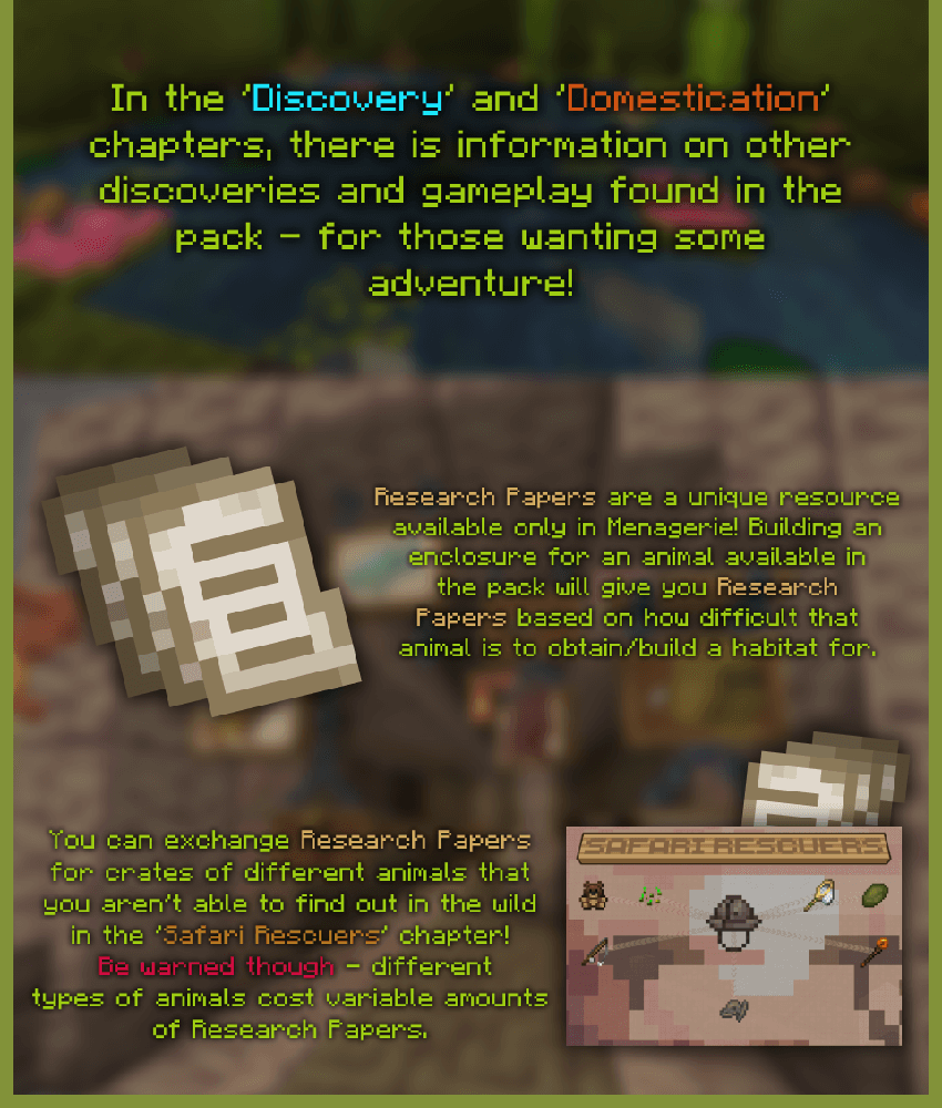 奇珍异兽——一个动物园整合包 - Menagerie - a zoo modpack 奇珍异兽——一个动物园整合包 - Menagerie - a zoo modpack